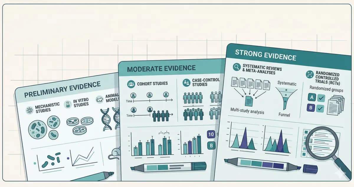 How to Read Microbiome Research — Understanding Evidence Strength